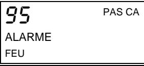 ADT SAFEWATCH PRO 2000 - AFFICHAGES TYPIQUES D'UNE URGENCE D'INCENDIE - 1