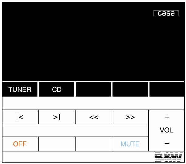B&W B&W CASA SYSTEM - KEYPAD/DISPLAY - 1