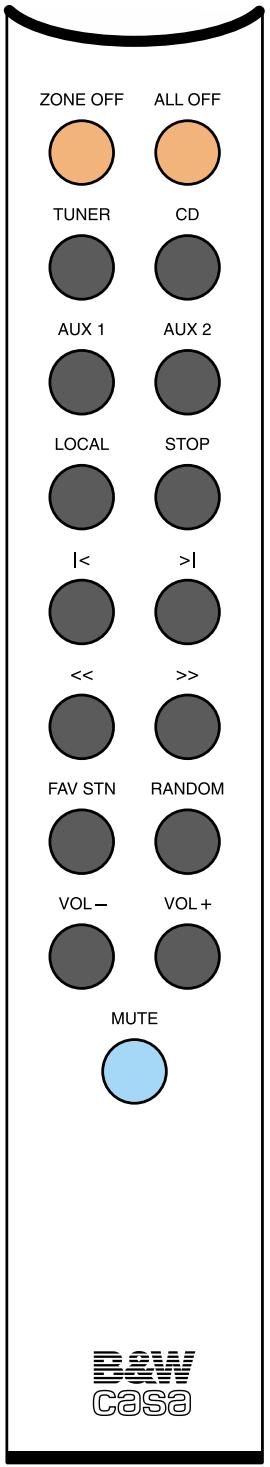 B&W B&W CASA SYSTEM - CASA REMOTE CONTROL - 1