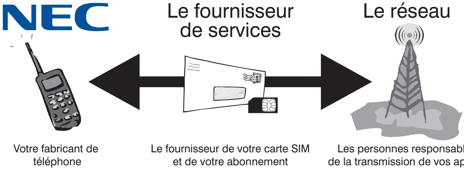 NEC DB2000 - Structure du système de téléphonie cellulaire - 1