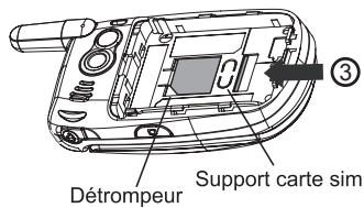 NEC N342I - Retirer la carte SIM - 2