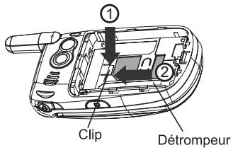 NEC N342I - Retirer la carte SIM - 1
