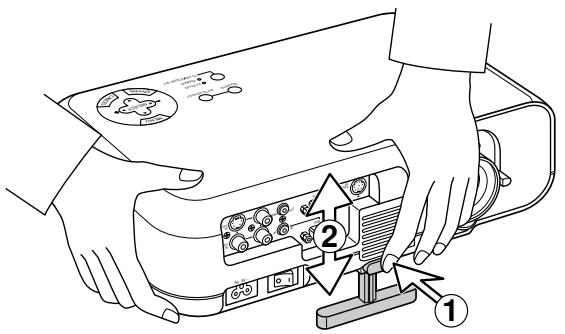 NEC VT45 - Réglage du pied inclinable - 1