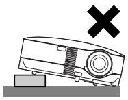 NEC VT580 - Placez le projecteur en position horizontale - 2