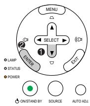 NEC VT580 - Utiliser la touche SELECT ou  pour sélectionner l'une des 8 langues du menu. - 1