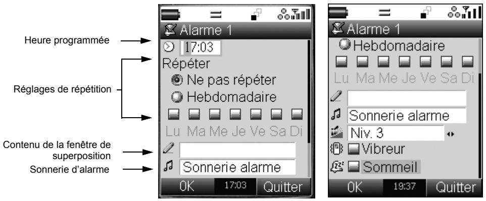 NEC E228 - Régler l'alarme - 1