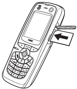 NEC E228 - Mise en place/retrait de la carte mémoire - 2