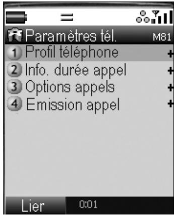 NEC E228 - Paramètres du téléphone - 1