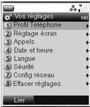NEC 338 - Menu Vos réglages - 1