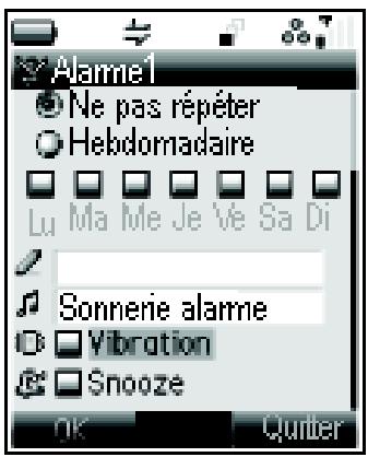 NEC 338 - Régler l'alarme - 2