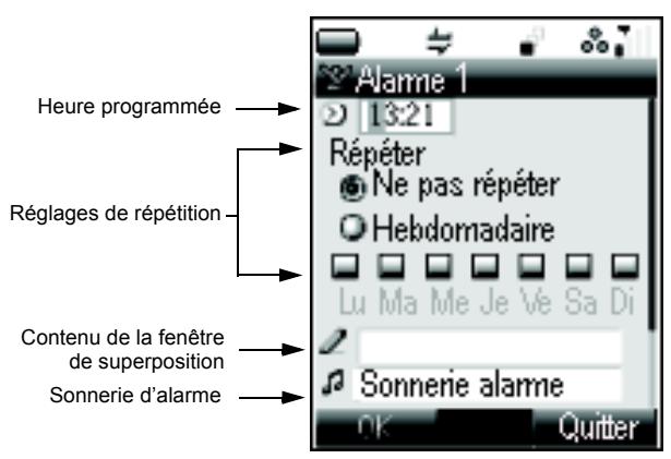 NEC 338 - Régler l'alarme - 1