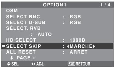 NEC 50XM6 - Réglage de SELECT SKIP - 1