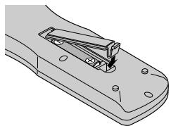 NEC 50XM6 - Como utiliser o controle remoto Instalação e substituição das baterias - 2