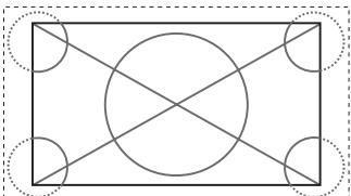 NEC 50XM6 - Tamaño de pantalla UNDERSCAN - 1