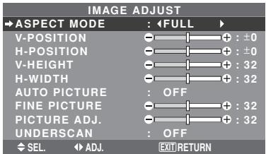NEC 50XM6 - When "AUTO PICTURE" is "OFF - 1