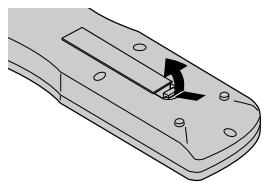 NEC 50XM6 - Comment utiliser la télécommande   Mise en place et remplacement des piles - 1