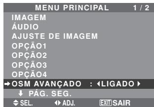 NEC 50XM6 - Definiçao do modo de menu - 2