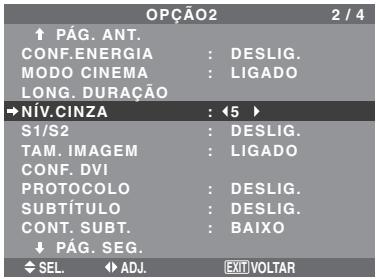 NEC 60XM5 - Definir o;nível de cinza nos lados daTELa - 1