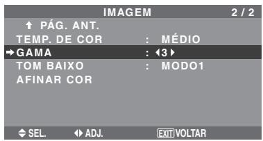 NEC 60XM5 - Alterar a curva gama - 1