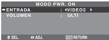 NEC 60XM5 - Ajuste del modo de conexión de la alimentación - 1