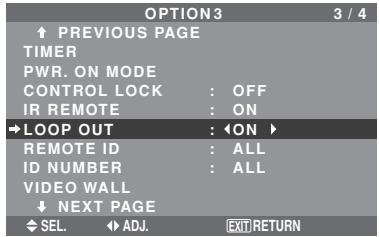 NEC 60XM5 - Loop Out setting - 1