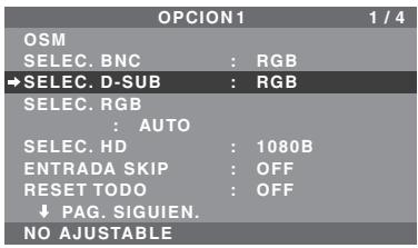 NEC 60XM5 - Comprobación de la seals transmitida al terminal RGB1 - 1