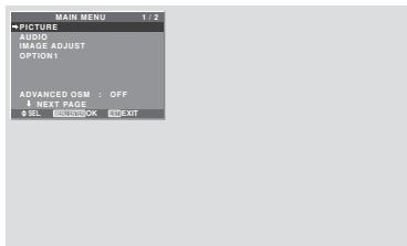 NEC 60XM5 - Menu Operations - 1