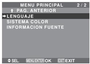 NEC 60XM5 - Funciones de Menu - 3