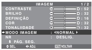NEC 60XM5 - Definir o modo de imagem de acordo com a claridade da sala - 1