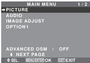 NEC 60XM5 - Menu Operations - 2