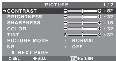 NEC 60XM5 - Menu Operations - 4