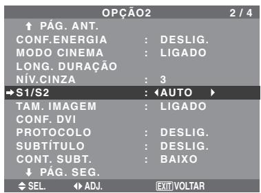 NEC 60XM5 - Definir o:tamanho deanela para a entrada de video S1/S2 - 1
