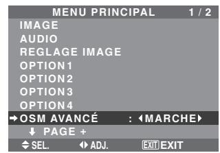 NEC 60XM5 - Passage au mode menu - 2