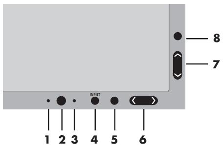 NEC LCD2190UXI - OSM® (On-Screen Manager) control buttons, located on the front of the monitor, function as follows: - 1
