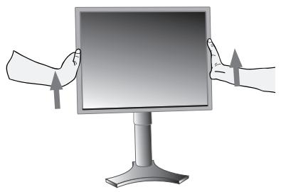 NEC LCD2190UXI - Raising and Lowering Monitor Screen - 1