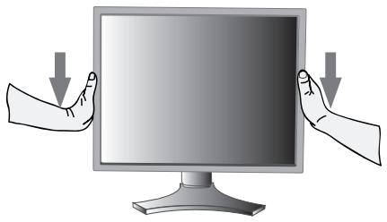 NEC LCD2190UXI - como elevar y bajo la pantalla del monitor - 2