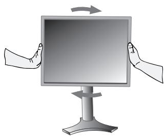 NEC LCD2190UXI - Rotación de la pantalla - 1