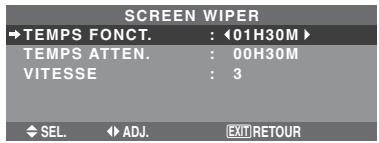 NEC PX-42XM5A - Réglage de la durée de SCREEN WIPER - 1