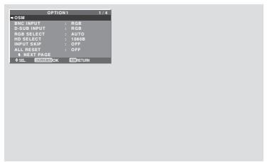NEC PX-42XM5A - OSM ANGLE settings - 1