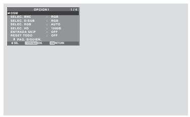 NEC PX-42XM5A - Ajustes de ANGULO OSM - 1