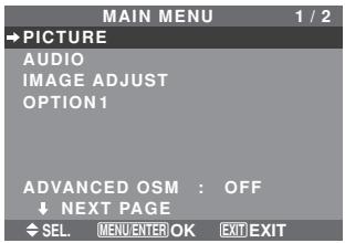 NEC PX-42XM5A - Menu Operations - 2