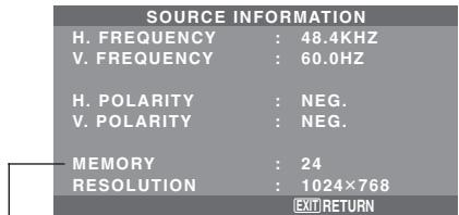 NEC PX-60XM5A - Checking the frequencies, polarities of input signals, and resolution - 1