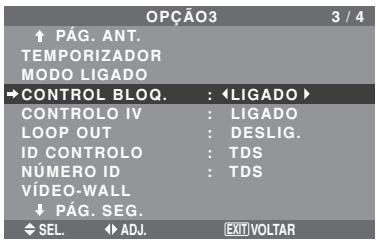 NEC PX-60XM5A - Ativar/desativar os controles no pailen frontal - 1