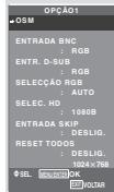 NEC PX-60XM5A - Definições ANGULO OSM - 2
