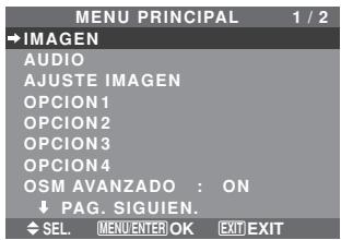 NEC PX-60XM5A - - Modo de menu avanzado - 1