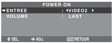NEC PX-60XM5A - Réglage du mode Power ON - 1