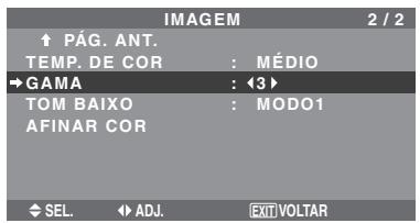 NEC PX-60XM5A - Alterar a curva gama - 1