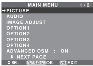 NEC PX-60XM5A - Advanced menu mode - 1