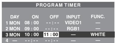 NEC PX-60XM5A - PROGRAM TIMER - 3