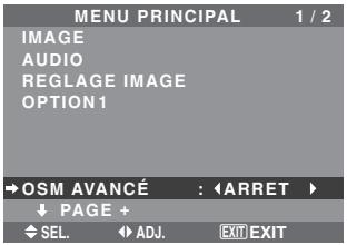 NEC PX-60XM5A - Passage au mode menu - 1